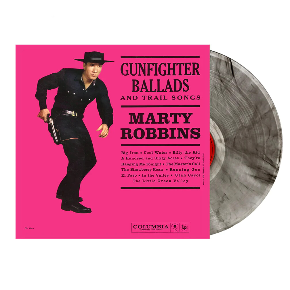 Marty Robbins (마티 로빈스) - Gunfighter Ballads and Trail Songs [투명 블랙 & 건스모크 소용돌이 컬러 LP] 