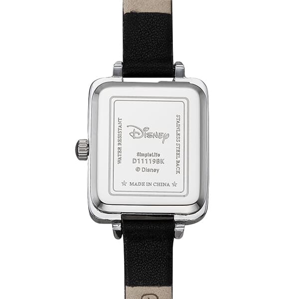 디즈니 미키마우스 에스프레소 블랙 가죽밴드 손목시계 D11119BK