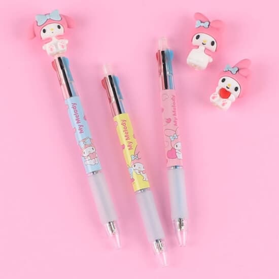 산리오 마이멜로디 피규어 3색 볼펜 1p 랜덤 0.7mm