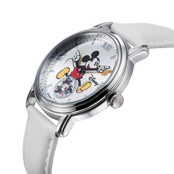 디즈니 미키마우스 캐릭터 손목시계 가죽밴드 OW139WH