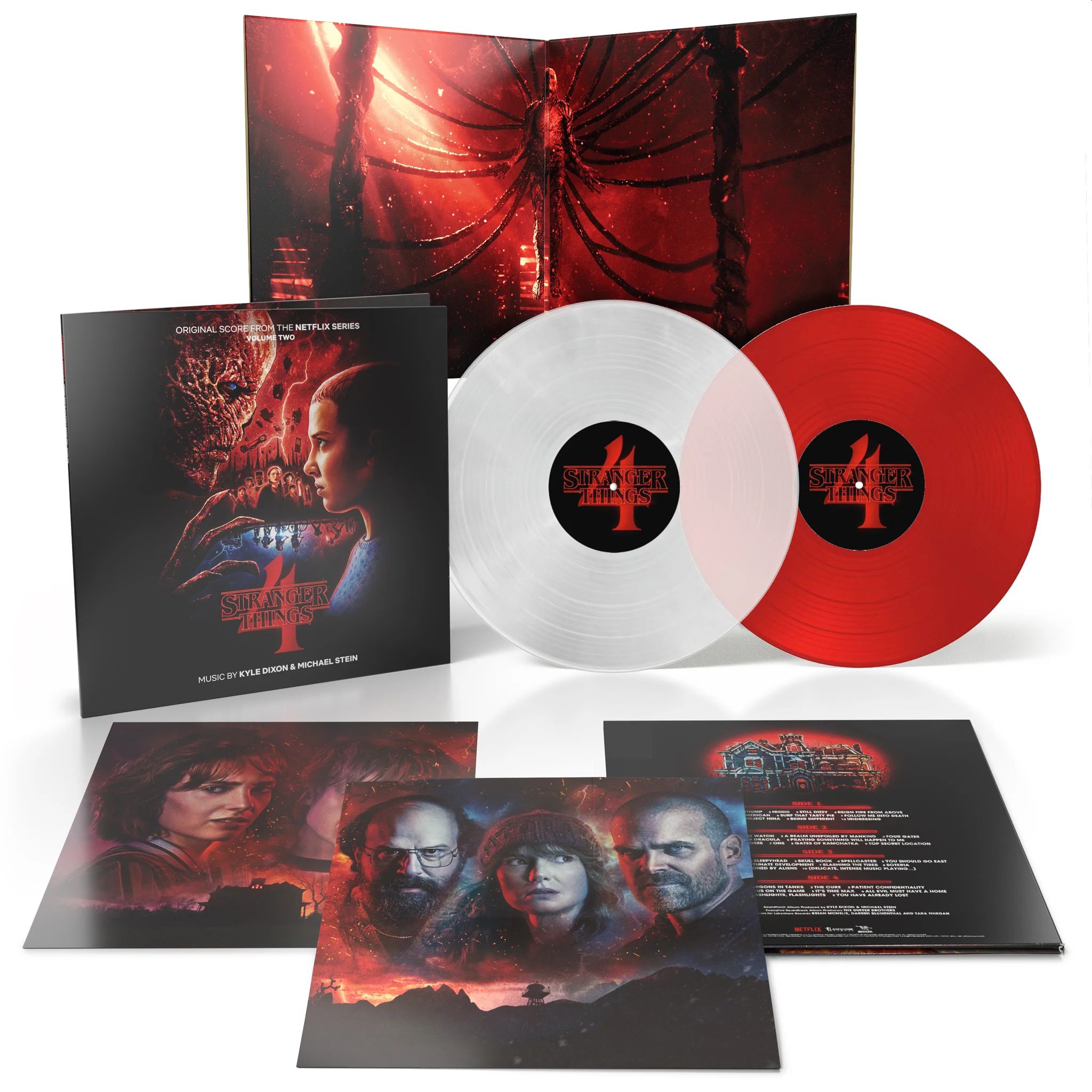 기묘한 이야기 시즌 4 드라마음악 Vol.2 (Stranger Things Season 4 OST Vol.2 by Kyle Dixon & Michael Stein) [클리어 & 레드 컬러 2LP]