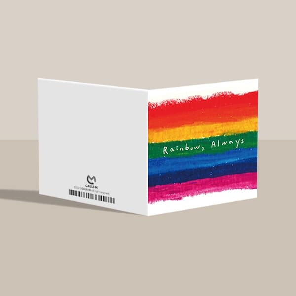 [미니카드] MC2305 - RAINBOW, ALWAYS 축하 캘리그라피카드