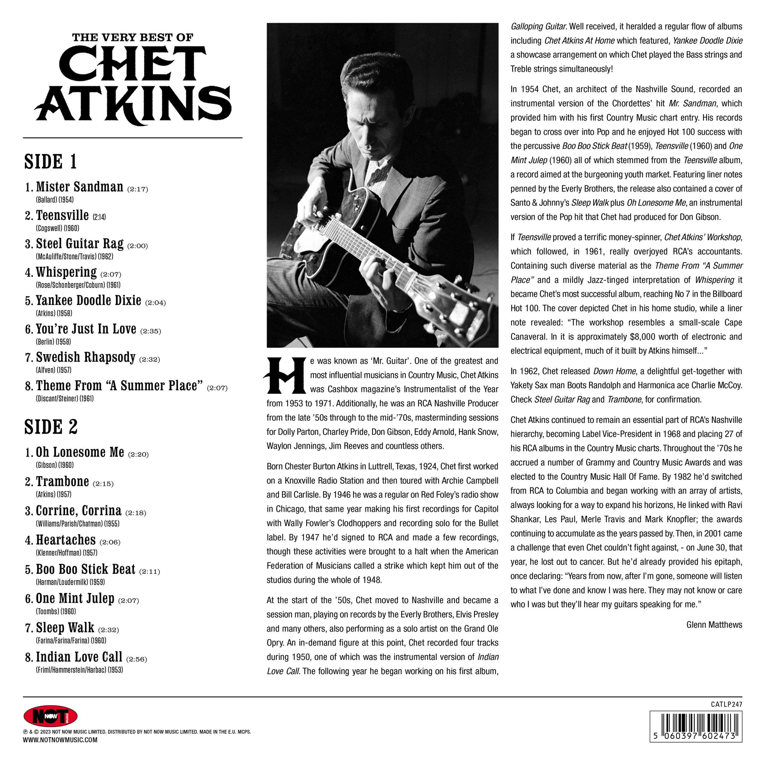 쳇 앳킨스 베스트 모음집 (The Very Best Of Chet Atkins) [LP]