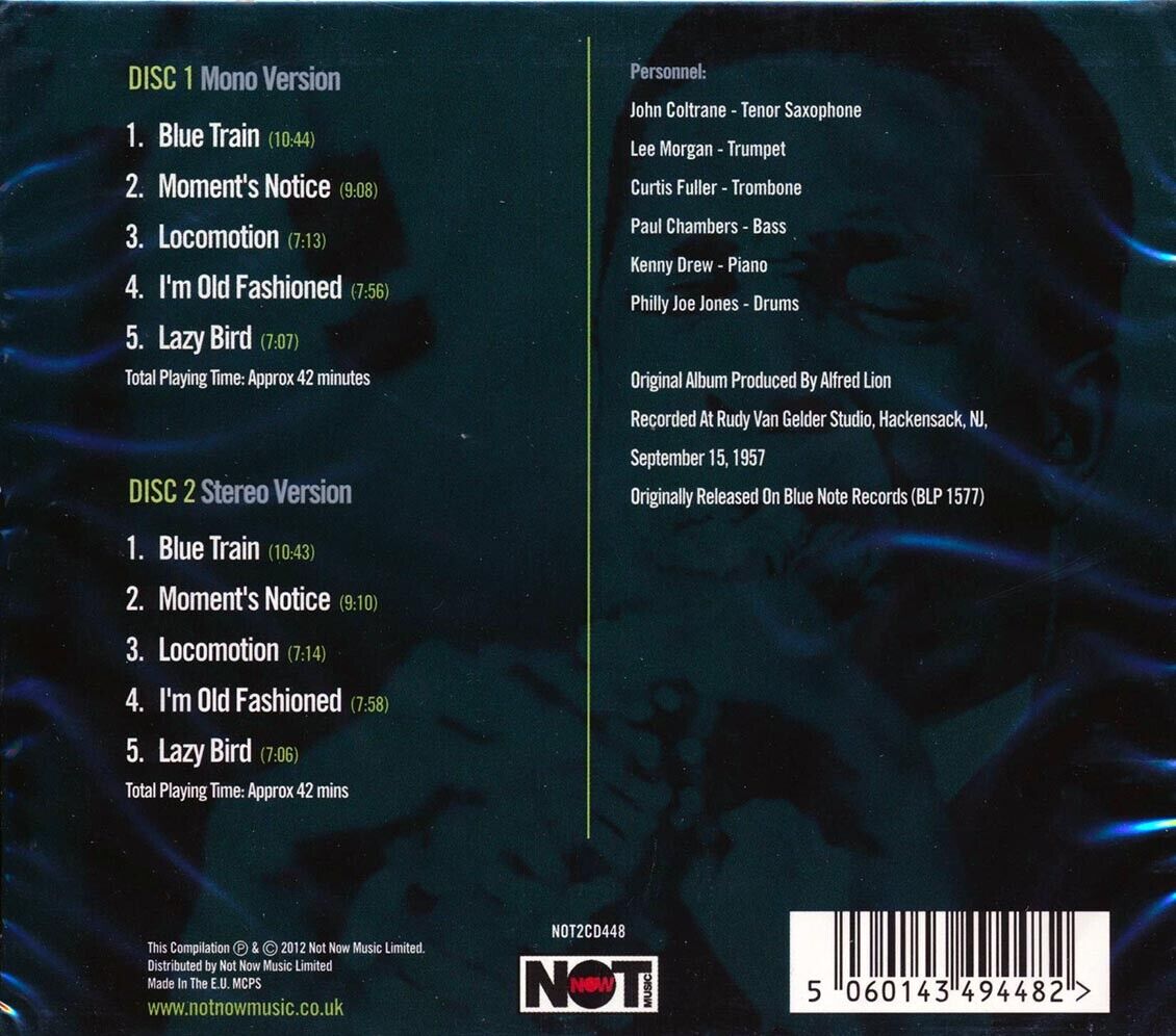 John Coltrane (존 콜트레인) - Blue Train: Mono & Stereo 