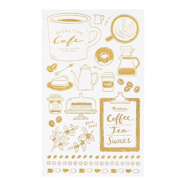 FOIL TRANSFER STICKER - Coffee