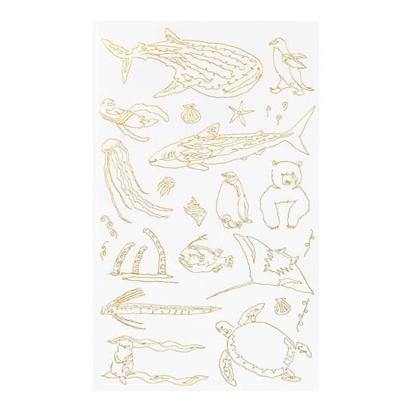 FOIL TRANSFER STICKER - Sea Creatures