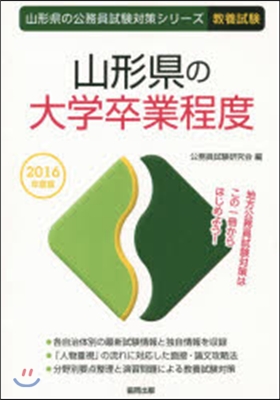 山形縣の大學卒業程度 敎養試驗 2016年度版