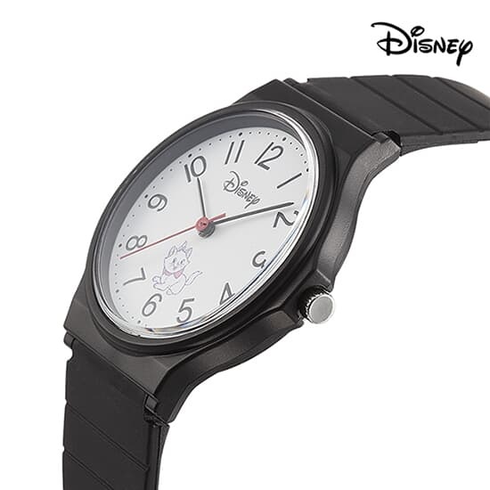 디즈니 애니멀시리즈 마리 캐릭터 학생용 및 수능용 손목시계 D13034BKMA