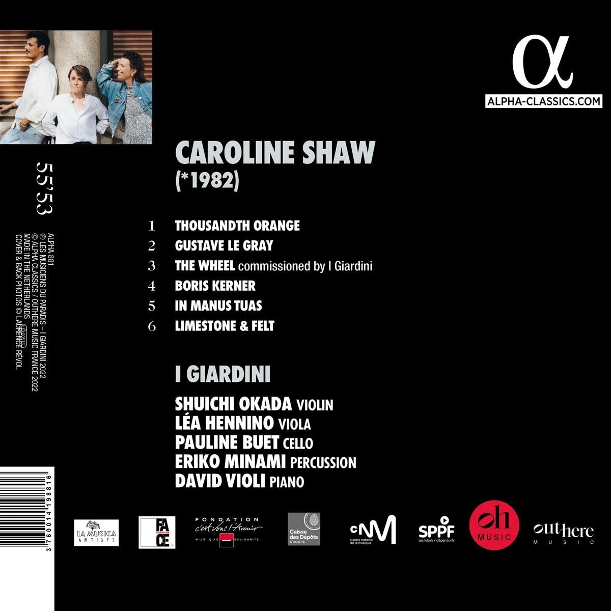 I Giardini 캐롤라인 쇼: 휠 (Caroline Shaw: The Wheel)