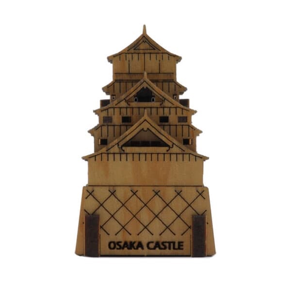 [WOODSUM / 우드썸] 오사카성 랜드마크  포스트카드 원목3D퍼즐 - 원목입체퍼즐  DIY 건축물만들기 랜드마크만들기