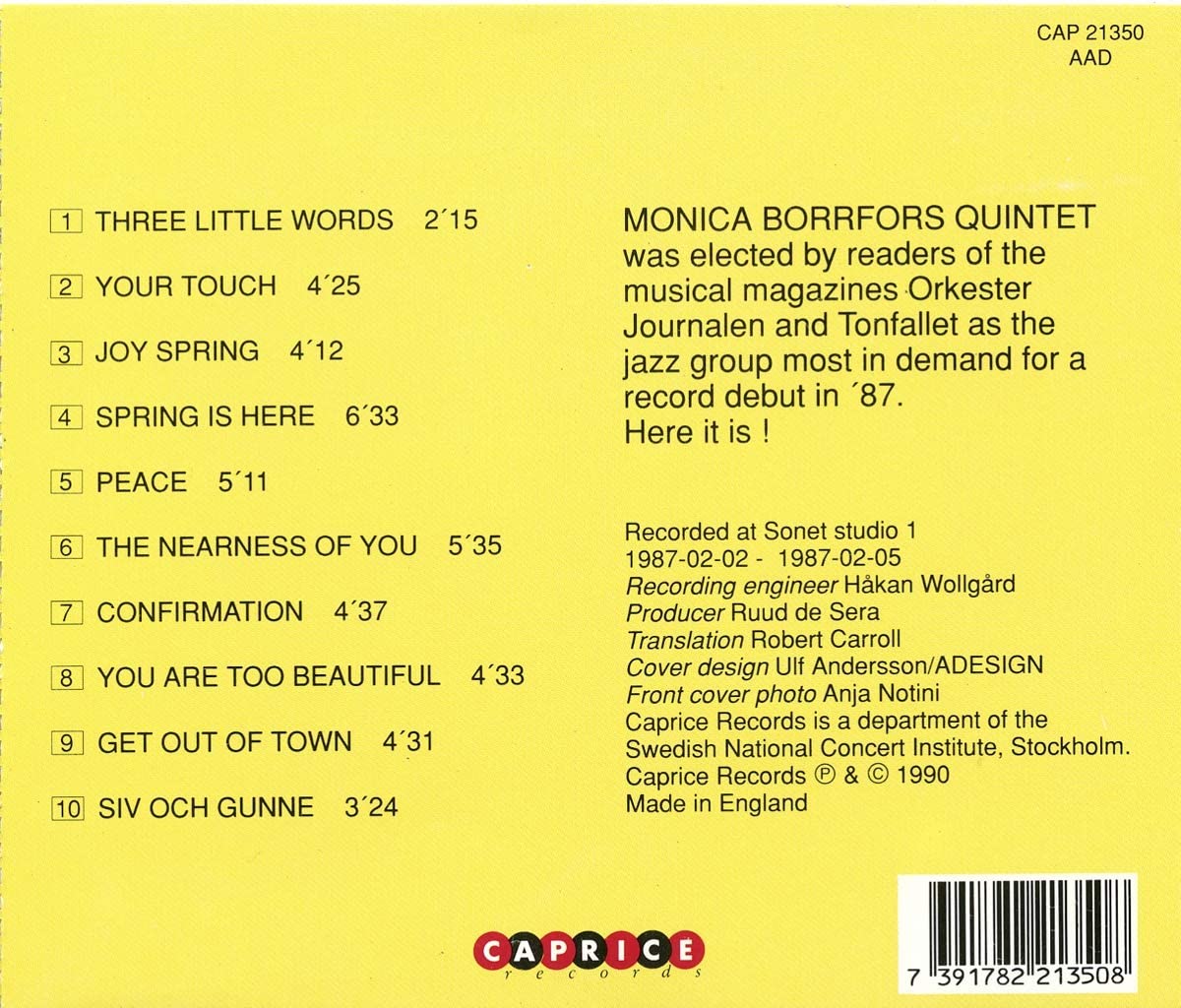 Monica Borofos Quintet - Your Touch