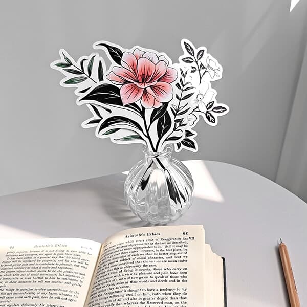 Blooming paper flower set