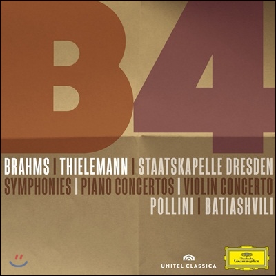 Maurizio Pollini / Christian Thielemann 브람스: 교향곡 전곡 (CD)+ 협주곡 (DVD) (Brahms: 4 Symphonies & Overtures)