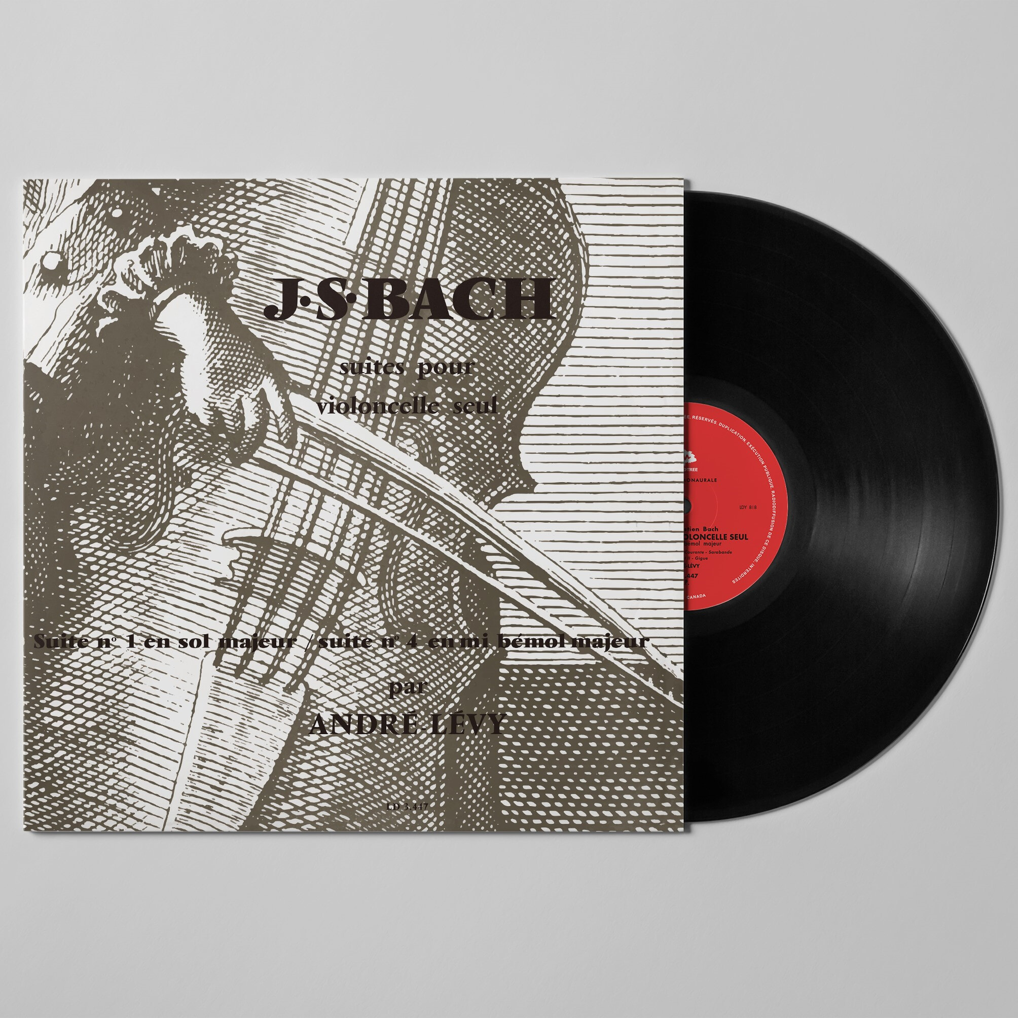 Andre Levy 바흐: 무반주 첼로 모음곡 전집, 1집 - 앙드레 레비 (Bach: Suites for Unaccompanied Cello - Volume One) [LP]
