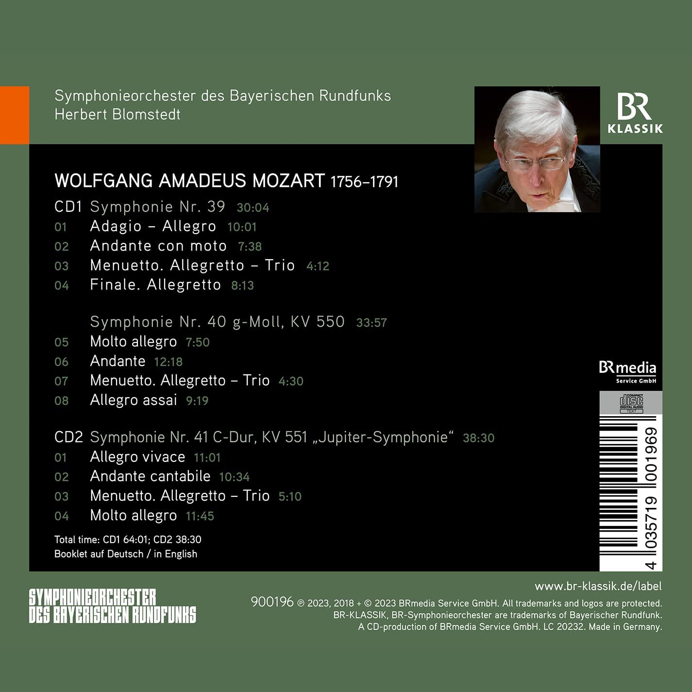 Herbert Blomstedt 모차르트: 교향곡 39, 40, 41번 - 헤르베르트 블롬슈테트 (Mozart: Symphonies Nos. 39, 40 & 41)