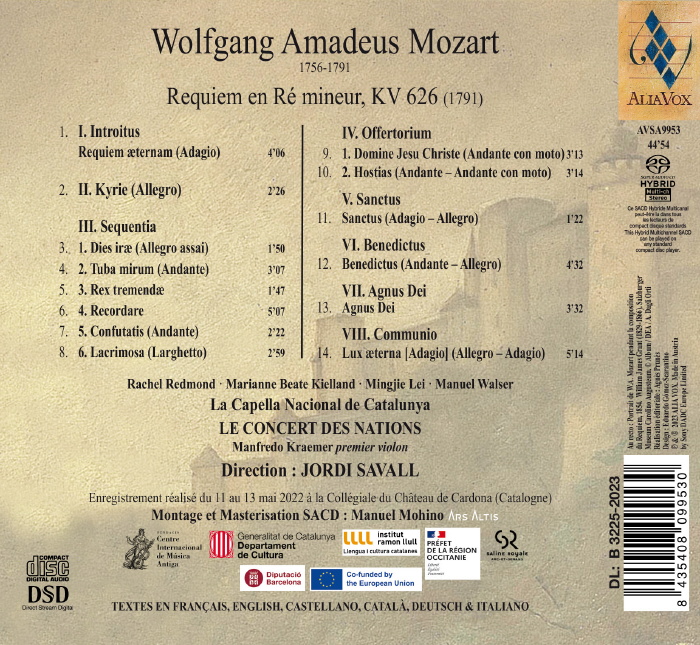 Jordi Savall 모차르트: 레퀴엠 - 조르디 사발 (Mozart: Requiem K.626)