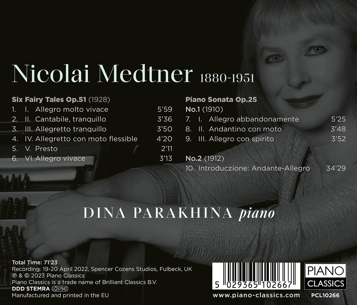 Dina Parakhina 메트너: 여섯 개의 동화 외 (Medtner: Piano Sonatas Op.25 Nos. 1 & 2, Six Fairy Tales Op.51)