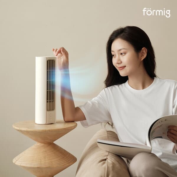 포미그 무선 미니 타워 선풍기 FMF-303 소형 책상 탁상 사무실선풍기 저소음