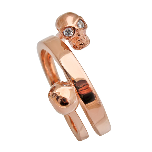 Twin skull ring