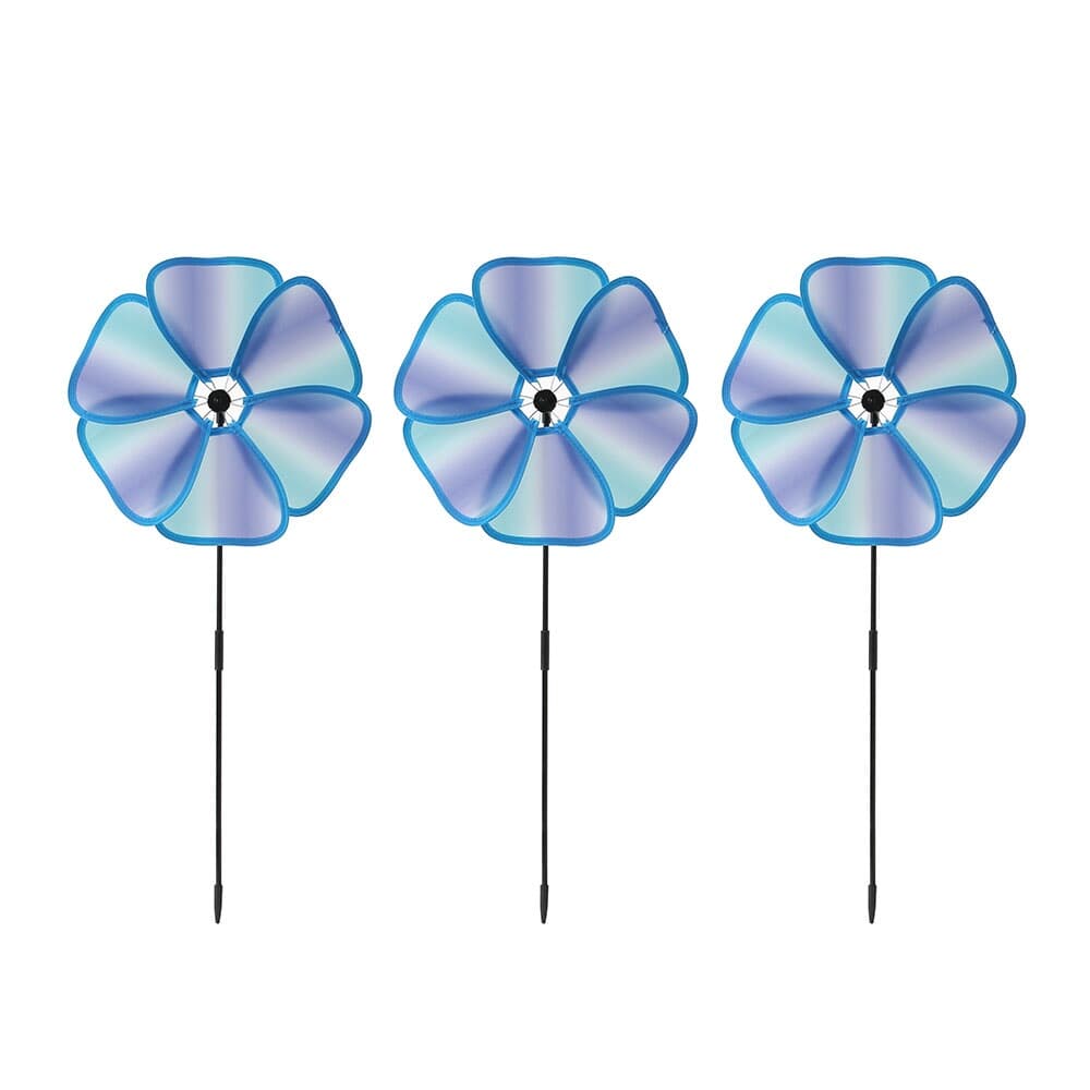 산들바람 플라워 바람개비 3p세트 행사용 팔랑개비