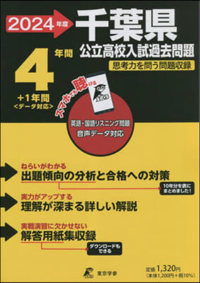 千葉縣公立高校 入試過去問題 2024年度 