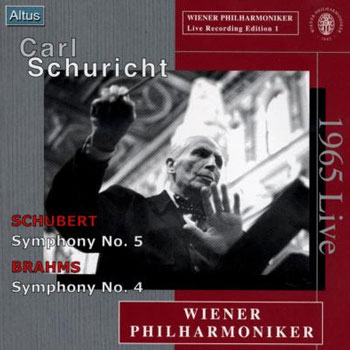 Schubert : Symphony No.5 / Brahms : Symphony No.4 : Wiener PhilharmonikerㆍSchuricht (ALT070)