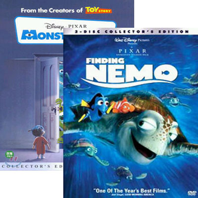 픽사 애니메이션 박스 세트 Pixa Animation Box Set 2 (한정판) : 니모를 찾아서+몬스터 주식회사