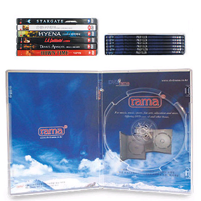 RAMA DVD 케이스 초슬림 투명 CLEAR / 싱글 SINGLE (5개팩)