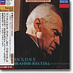 Backhaus - Brahms Recital