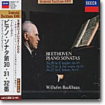 Beethoven : Piano Sonata No.30, No.31, No.32 : Wilhelm Backhaus