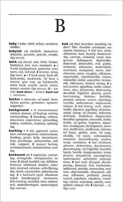 Oxford Thesaurus of Current English