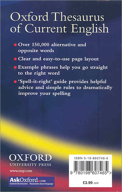 Oxford Thesaurus of Current English