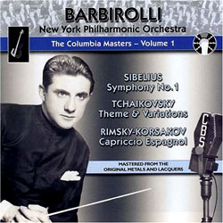 Sibelius : Symphony No.1 / Tchaikovsky : Theme &amp; Variations / Rimsky-Korsakov : Capricco Espagnol : BarbirolliㆍNYPO