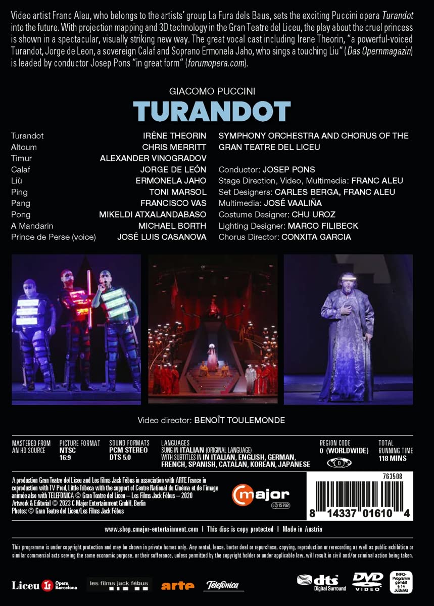 Josep Pons 푸치니: 오페라 '투란도트' (Puccini: Turandot)