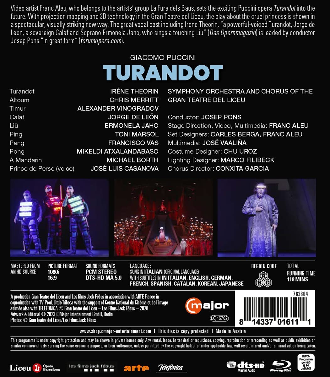 Josep Pons 푸치니: 오페라 '투란도트' (Puccini: Turandot)