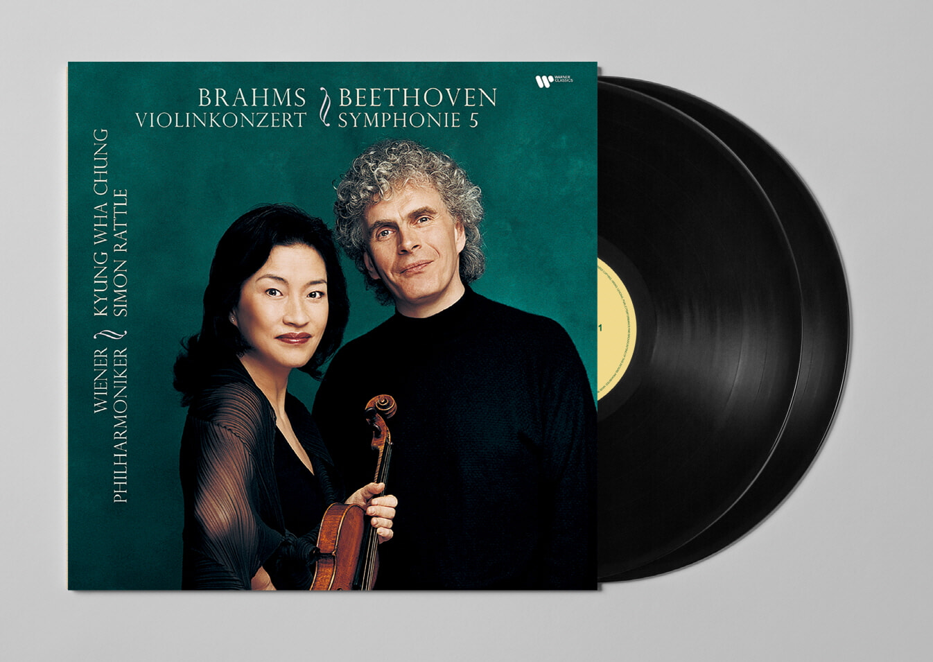 정경화 / Simon Rattle 브람스: 바이올린 협주곡 / 베토벤: 교향곡 5번 `운명` (Beethoven: Sympony Op.67 / Brahms: Violin Concerto Op.77) [2LP]