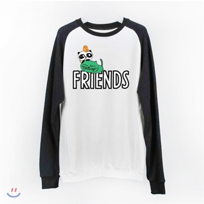 옥캣 프렌즈 나그랑 티셔츠 (OKCAT Friends Nagrang) [사이즈 Free]