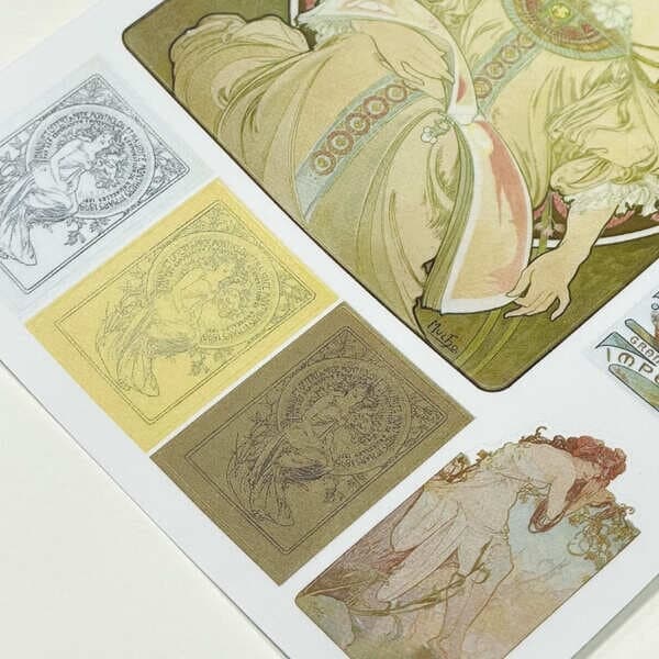 Alphonse Mucha_무하 스티커 씰스티커_백일몽