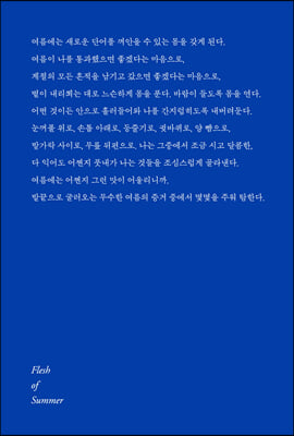 여름의 피부 리커버