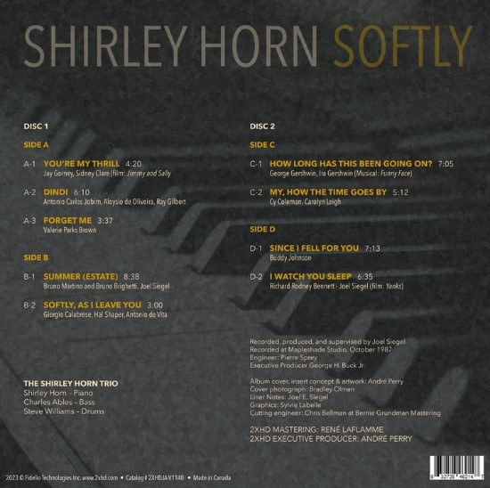 Shirley Horn (셜리 혼) - Softly [2LP]