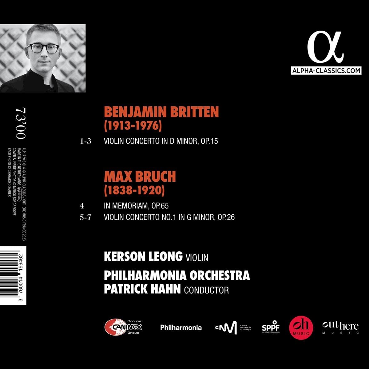 Kerson Leong 브루흐 / 브리튼: 바이올린 협주곡 (Britten / Bruch: Violin Concertos)