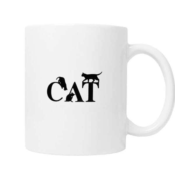 [자연과사람] cat & black 머그 화이트