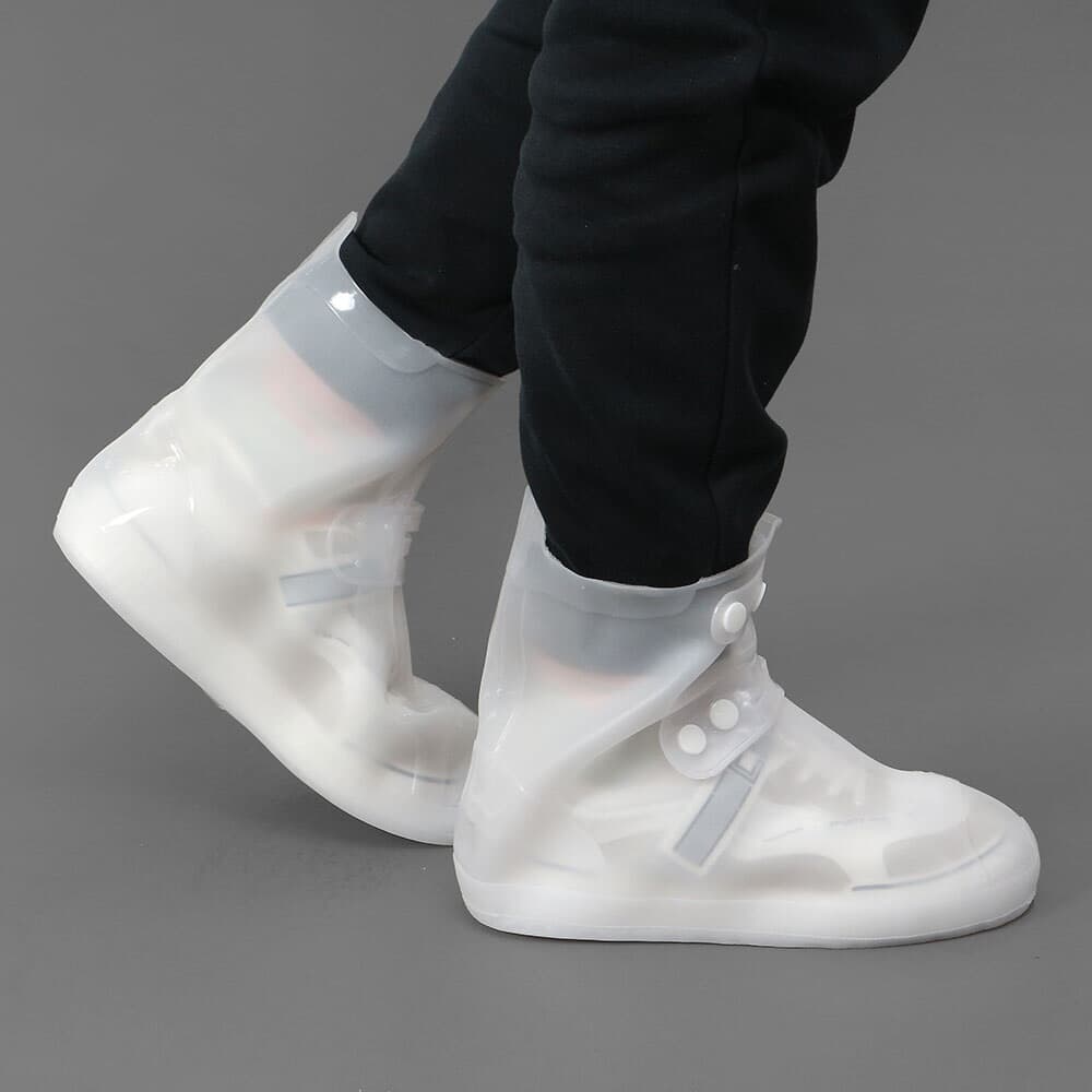 [아일렌]레이니 PVC 방수 신발커버(250~260mm) (미들/화이트)