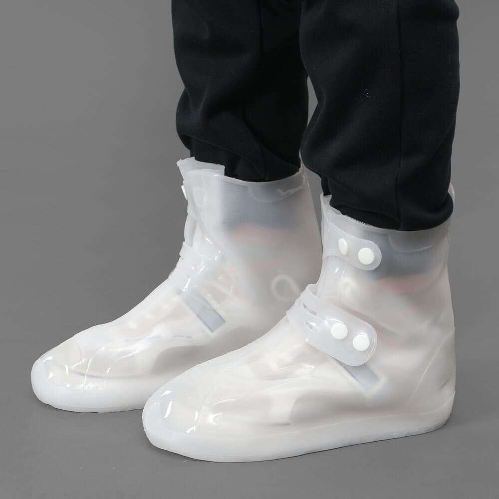 [아일렌]레이니 PVC 방수 신발커버(250~260mm) (미들/화이트)