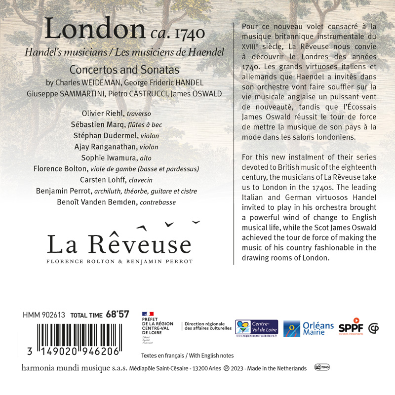 La Reveuse 런던 1740년경 (London Circa 1740 - Handel'S Musicians)
