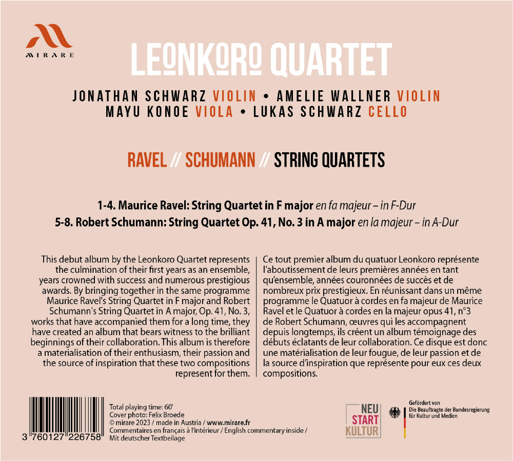Leonkoro Quartet 라벨 / 슈만: 현악 사중주 (Ravel / Schumann: String Quartets)
