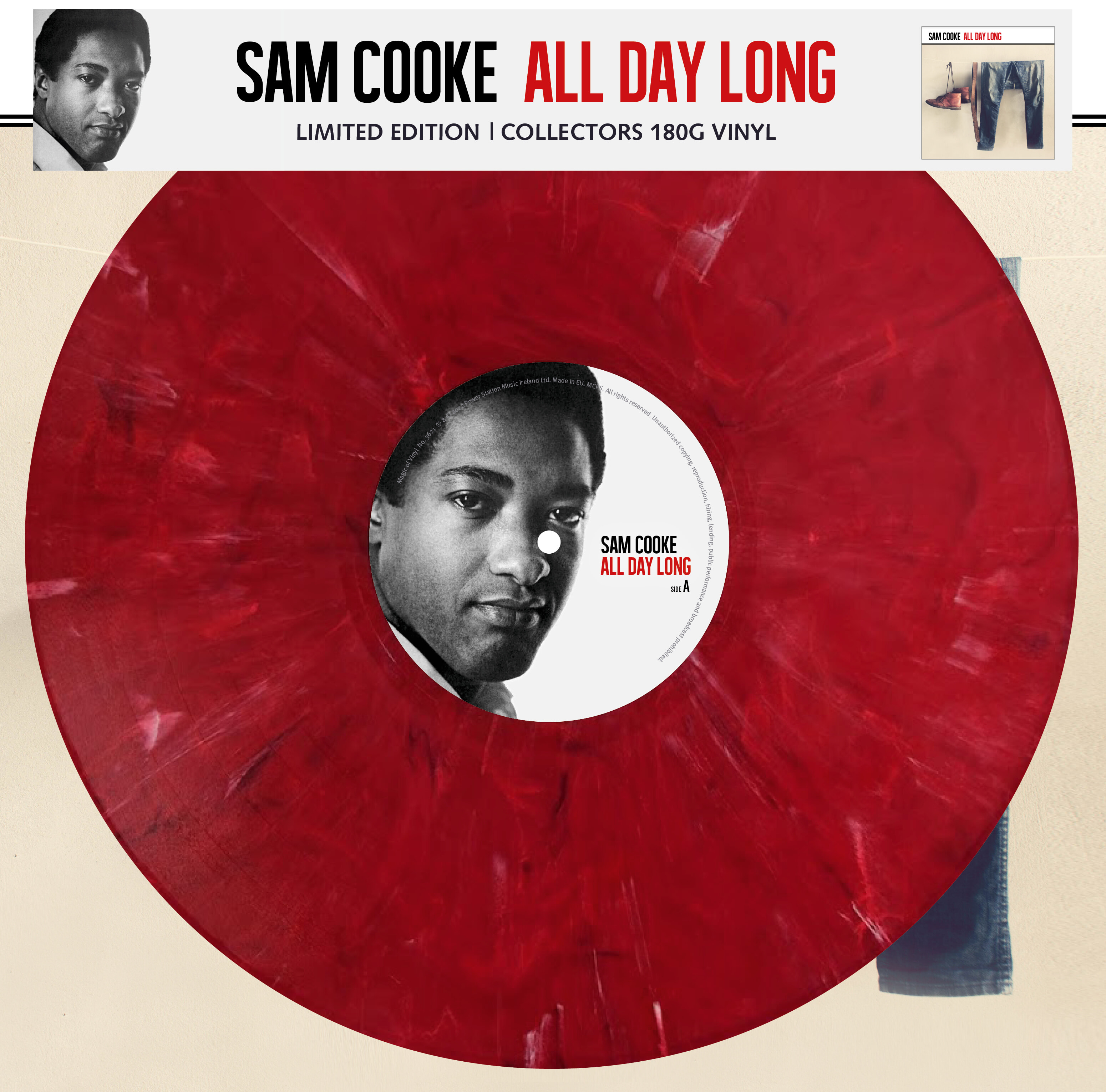 Sam Cooke (샘 쿡) - All Day Long [레드 마블 컬러 LP]