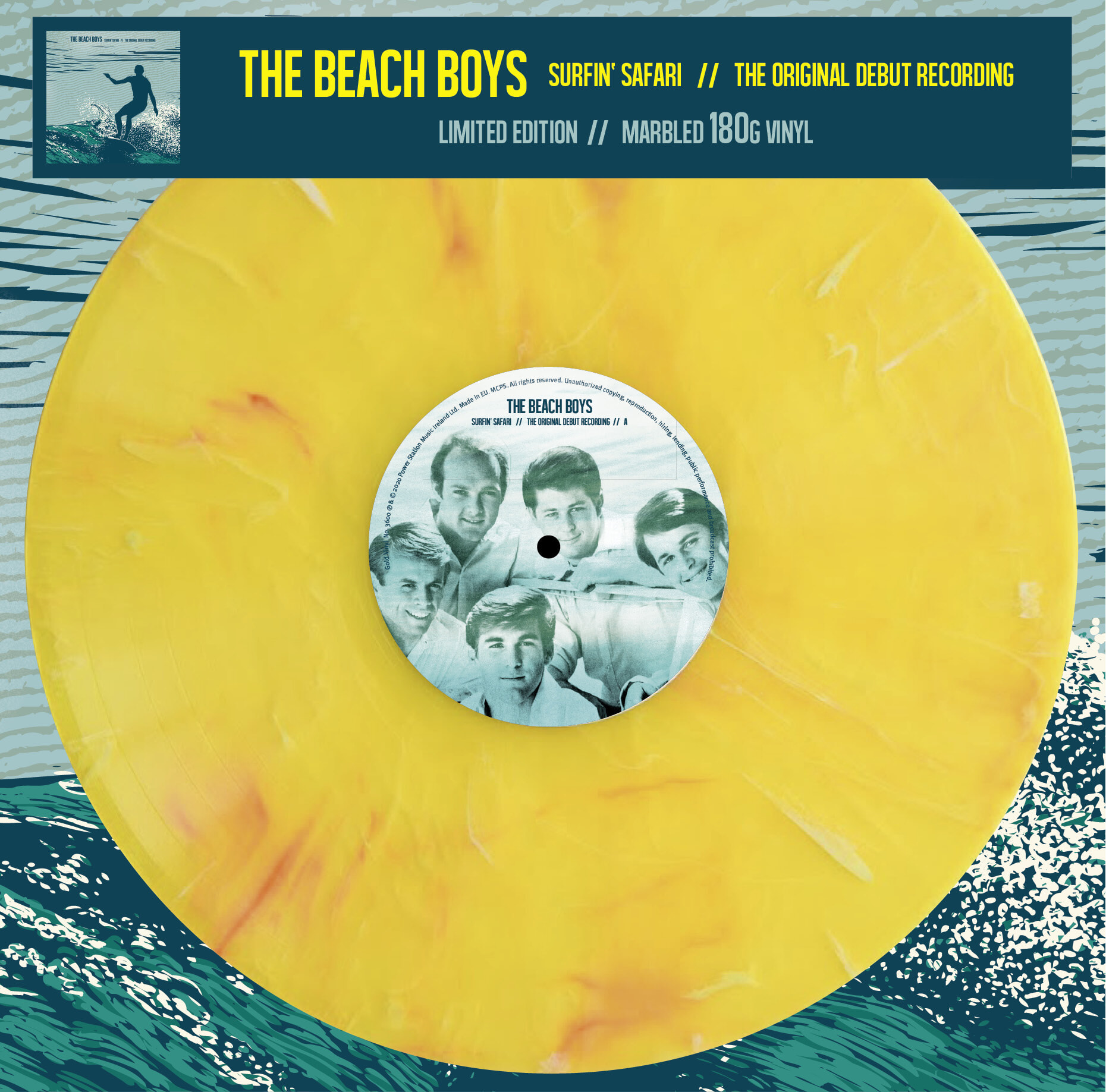 The Beach Boys (비치 보이스) - Surfin' Safari [옐로우 마블 컬러 LP]