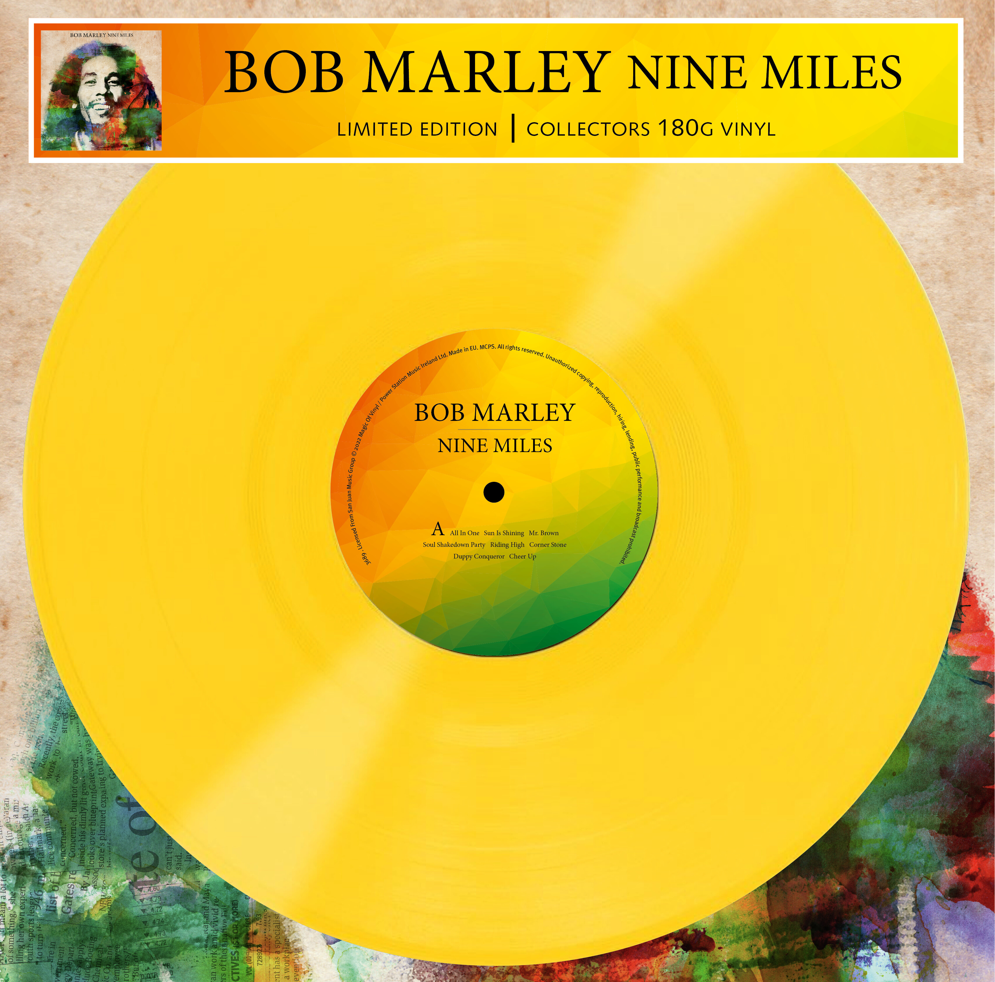Bob Marley (밥 말리) - Nine Miles [옐로우 컬러 LP]
