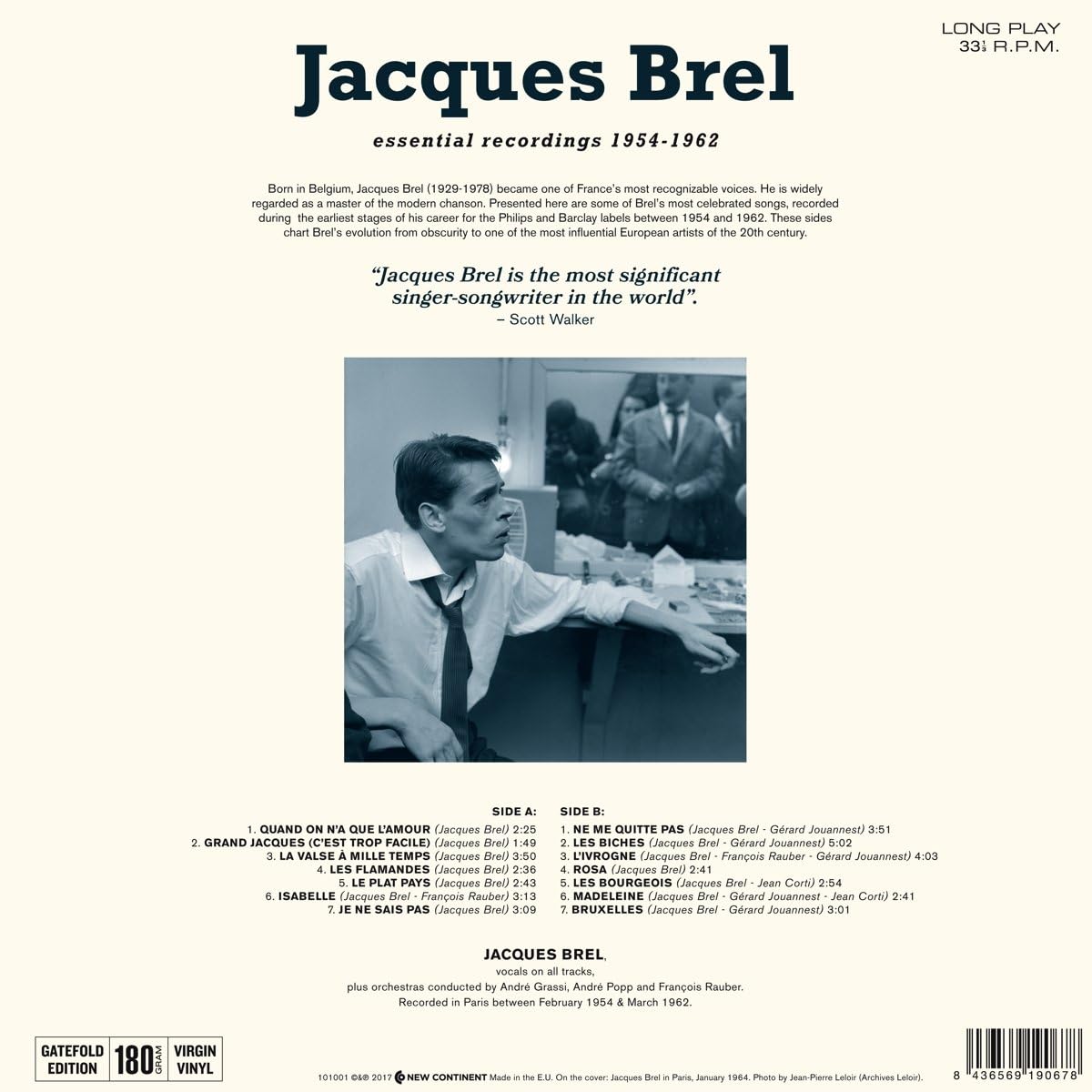 Jacques Brel (자크 브렐) - Essential Recordings [LP]